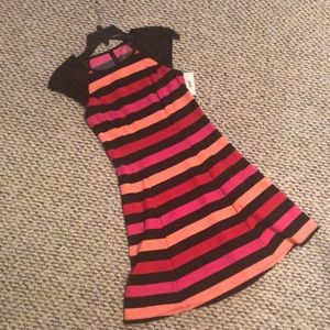 NWT Eric + Lani Multicolor striped Dress